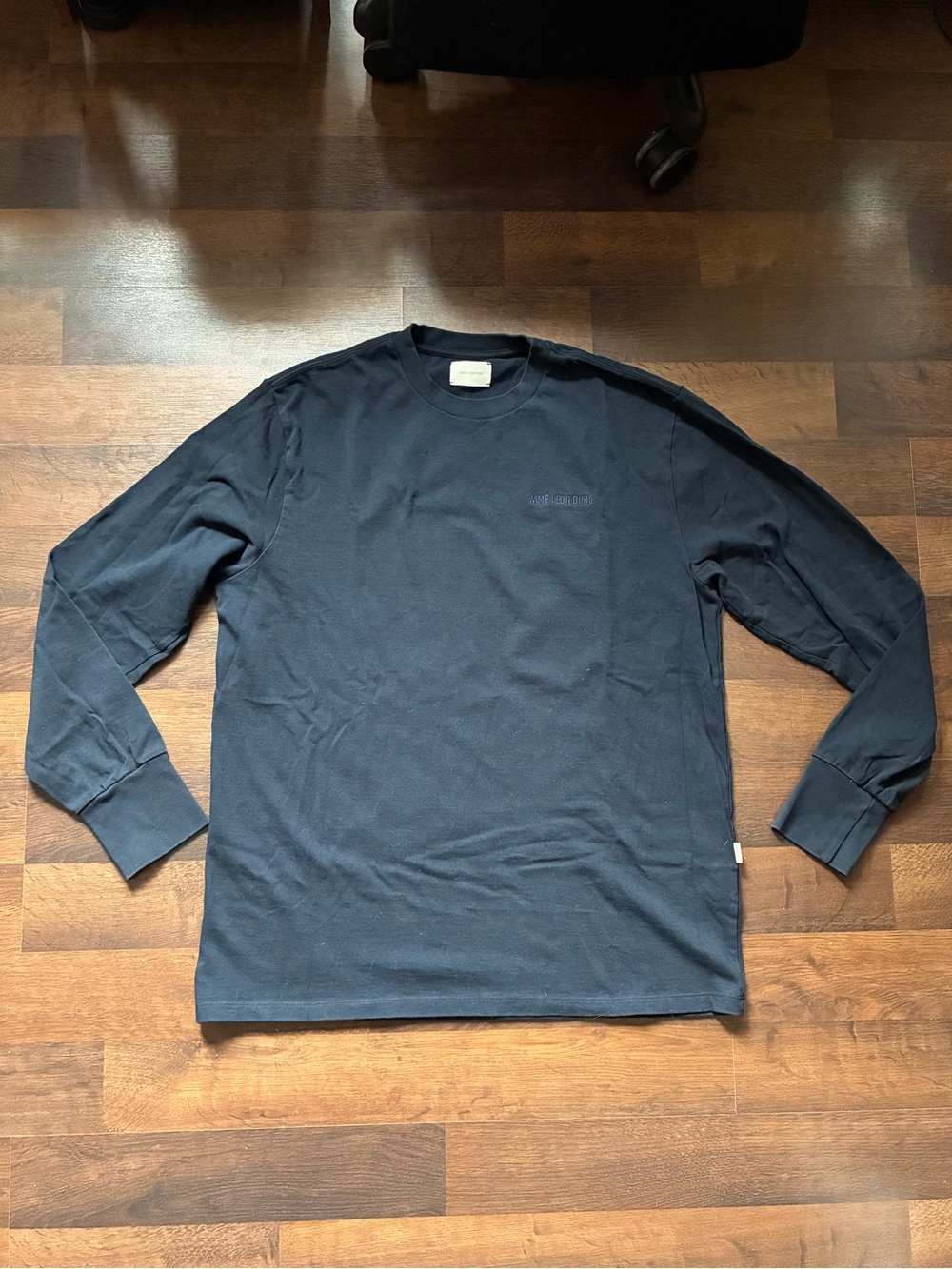 Men's Long-Sleeve Crewneck Shirt - Navy
